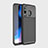 Samsung Galaxy A8s SM-G8870用シリコンケース ソフトタッチラバー ツイル カバー サムスン ブラック
