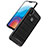 Samsung Galaxy A9 Star SM-G8850用シリコンケース ソフトタッチラバー ツイル B02 サムスン ブラック