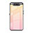 Samsung Galaxy A90 4G用ハイブリットバンパーケース プラスチック 鏡面 虹 グラデーション 勾配色 カバー H01 サムスン ピンク