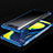 Samsung Galaxy A90 4G用極薄ソフトケース シリコンケース 耐衝撃 全面保護 クリア透明 S01 サムスン ネイビー