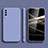 Samsung Galaxy A90 5G用360度 フルカバー極薄ソフトケース シリコンケース 耐衝撃 全面保護 バンパー S05 サムスン ラベンダーグレー