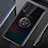 Samsung Galaxy A90 5G用極薄ソフトケース シリコンケース 耐衝撃 全面保護 クリア透明 アンド指輪 マグネット式 C01 サムスン ブラック