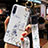 Samsung Galaxy A90 5G用シリコンケース ソフトタッチラバー 花 カバー S02 サムスン 