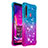 Samsung Galaxy A9s用シリコンケース ソフトタッチラバー ブリンブリン カバー S02 サムスン ブルー