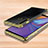 Samsung Galaxy A9s用極薄ソフトケース シリコンケース 耐衝撃 全面保護 クリア透明 H01 サムスン ゴールド
