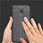 Samsung Galaxy Amp Prime 3用シリコンケース ソフトタッチラバー レザー柄 K01 サムスン ブラック