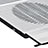 Samsung Galaxy Book Flex 13.3 NP930QCG用ノートブックホルダー クーラー 冷却パッド ファン ラップトップスタンド 9インチ〜16インチ M26 サムスン シルバー