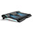 Samsung Galaxy Book Flex 13.3 NP930QCG用ノートブックホルダー クーラー 冷却パッド ファン ラップトップスタンド 9インチ〜17インチ L01 サムスン ブラック
