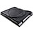 Samsung Galaxy Book Flex 13.3 NP930QCG用ノートブックホルダー クーラー 冷却パッド ファン ラップトップスタンド 9インチ〜17インチ L05 サムスン ブラック