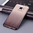 Samsung Galaxy C7 SM-C7000用極薄ソフトケース グラデーション 勾配色 クリア透明 サムスン グレー