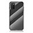 Samsung Galaxy F02S SM-E025F用ハイブリットバンパーケース プラスチック 鏡面 虹 グラデーション 勾配色 カバー LS2 サムスン ブラック