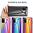 Samsung Galaxy F02S SM-E025F用ハイブリットバンパーケース プラスチック 鏡面 虹 グラデーション 勾配色 カバー LS2 サムスン 