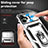 Samsung Galaxy F04用ハイブリットバンパーケース プラスチック アンド指輪 マグネット式 MQ6 サムスン 