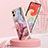 Samsung Galaxy F04用シリコンケース ソフトタッチラバー バタフライ パターン カバー YB7 サムスン 