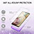 Samsung Galaxy F12用前面と背面 360度 フルカバー 極薄ソフトケース シリコンケース 耐衝撃 全面保護 バンパー 勾配色 透明 YB2 サムスン 