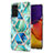 Samsung Galaxy F54 5G用シリコンケース ソフトタッチラバー バタフライ パターン カバー Y01B サムスン ライトグリーン