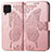 Samsung Galaxy F62 5G用手帳型 レザーケース スタンド バタフライ 蝶 カバー サムスン ピンク