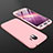 Samsung Galaxy J2 Pro (2018) J250F用ハードケース プラスチック 質感もマット 前面と背面 360度 フルカバー サムスン ピンク
