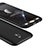 Samsung Galaxy J5 (2017) SM-J750F用ハードケース プラスチック 質感もマット 前面と背面 360度 フルカバー サムスン ブラック