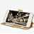Samsung Galaxy J5 Prime G570F用手帳型 レザーケース スタンド L02 サムスン ゴールド