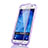 Samsung Galaxy J5 SM-J500F用ソフトケース フルカバー クリア透明 サムスン パープル