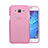 Samsung Galaxy J5 SM-J500F用極薄ソフトケース シリコンケース 耐衝撃 全面保護 クリア透明 サムスン ピンク