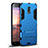 Samsung Galaxy J7 Plus用ハイブリットバンパーケース スタンド プラスチック 兼シリコーン カバー サムスン ブルー