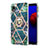 Samsung Galaxy M01 Core用シリコンケース ソフトタッチラバー バタフライ パターン カバー アンド指輪 Y01B サムスン 