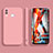 Samsung Galaxy M01s用360度 フルカバー極薄ソフトケース シリコンケース 耐衝撃 全面保護 バンパー サムスン ピンク