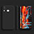 Samsung Galaxy M01s用360度 フルカバー極薄ソフトケース シリコンケース 耐衝撃 全面保護 バンパー サムスン ブラック