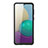 Samsung Galaxy M02用ハイブリットバンパーケース クリア透明 プラスチック カバー サムスン 
