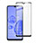 Samsung Galaxy M02s用強化ガラス フル液晶保護フィルム サムスン ブラック