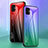 Samsung Galaxy M04用ハイブリットバンパーケース プラスチック 鏡面 虹 グラデーション 勾配色 カバー LS1 サムスン 