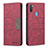 Samsung Galaxy M11用手帳型 レザーケース スタンド カバー B01F サムスン レッド