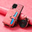 Samsung Galaxy M12用シリコンケース ソフトタッチラバー レザー柄 カバー SD1 サムスン ピンク
