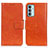 Samsung Galaxy M13 4G用手帳型 レザーケース スタンド カバー N05P サムスン オレンジ