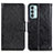 Samsung Galaxy M13 4G用手帳型 レザーケース スタンド カバー N05P サムスン ブラック