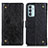 Samsung Galaxy M13 4G用手帳型 レザーケース スタンド カバー K06Z サムスン ブラック