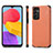 Samsung Galaxy M13 5G用極薄ソフトケース シリコンケース 耐衝撃 全面保護 マグネット式 バンパー S03D サムスン ブラウン