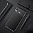 Samsung Galaxy M20用シリコンケース ソフトタッチラバー ツイル カバー S01 サムスン ブラック