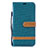Samsung Galaxy M20用手帳型 レザーケース スタンド カバー B16F サムスン グリーン