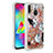 Samsung Galaxy M20用シリコンケース ソフトタッチラバー ブリンブリン カバー S03 サムスン ゴールド