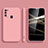 Samsung Galaxy M21 (2021)用360度 フルカバー極薄ソフトケース シリコンケース 耐衝撃 全面保護 バンパー サムスン ピンク