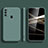 Samsung Galaxy M21 (2021)用360度 フルカバー極薄ソフトケース シリコンケース 耐衝撃 全面保護 バンパー サムスン モスグリー