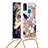 Samsung Galaxy M21用シリコンケース ソフトタッチラバー ブリンブリン カバー 携帯ストラップ S02 サムスン ゴールド