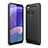 Samsung Galaxy M21用シリコンケース ソフトタッチラバー ライン カバー WL1 サムスン ブラック