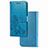 Samsung Galaxy M21用手帳型 レザーケース スタンド 花 カバー サムスン 