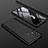 Samsung Galaxy M21s用ハードケース プラスチック 質感もマット 前面と背面 360度 フルカバー サムスン ブラック
