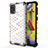 Samsung Galaxy M21s用360度 フルカバー ハイブリットバンパーケース クリア透明 プラスチック カバー AM1 サムスン ホワイト