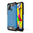 Samsung Galaxy M21s用ハイブリットバンパーケース プラスチック 兼シリコーン カバー WL1 サムスン ネイビー